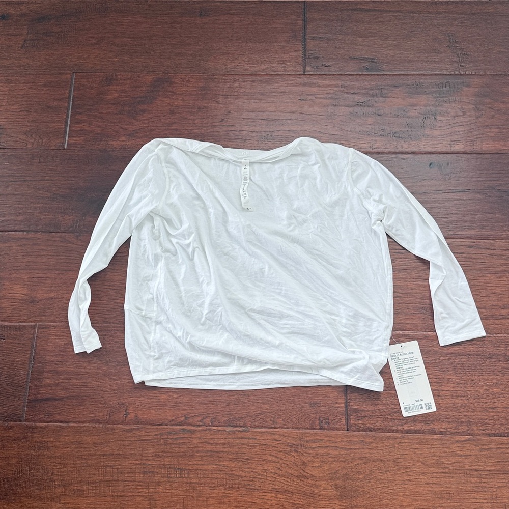lululemon White Long Sleeve Top